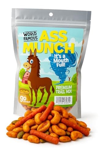 Ass Munch Spicy Trail Mix - Funny Donkey Design - Christmas Gift for Husband - Edible Gifts for Men - Spicy mix, Made in the USA